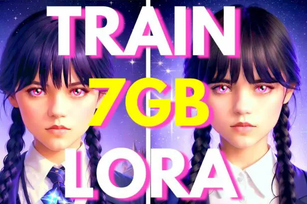 ULTIMATE FREE LORA Training In Stable Diffusion! Less Than 7GB VRAM!