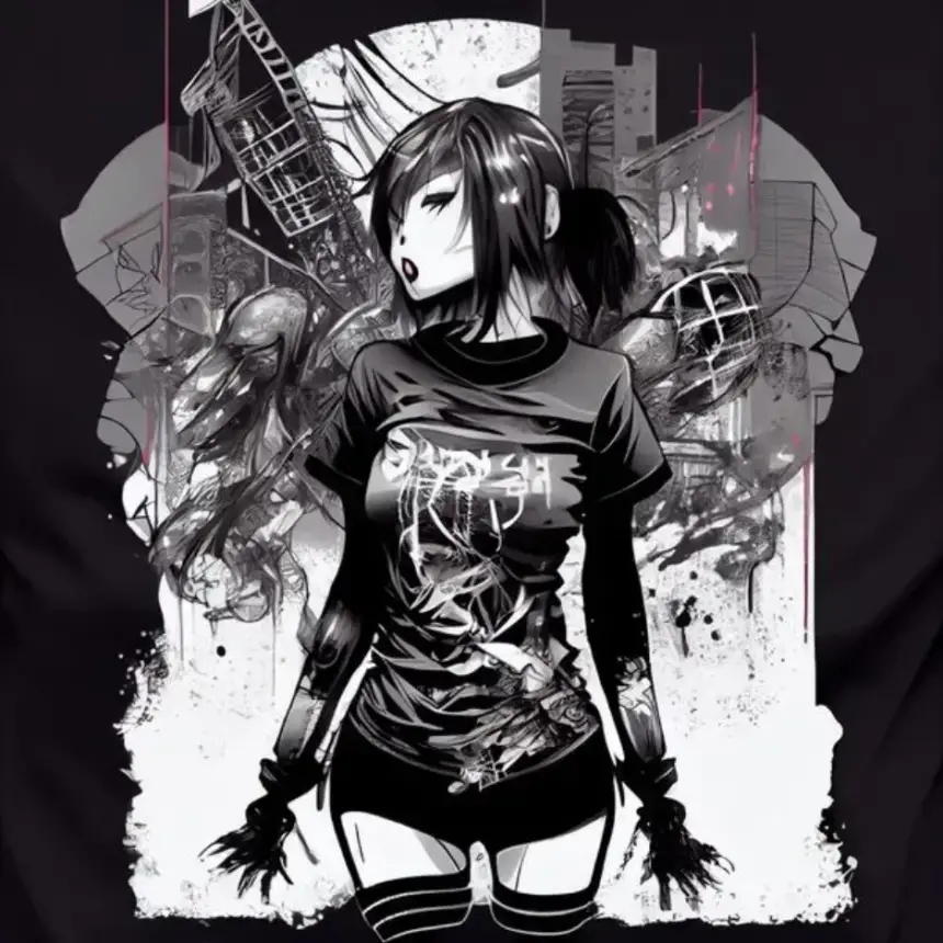 Graffiti Anime Character T-shirts – DiffusionArt.co